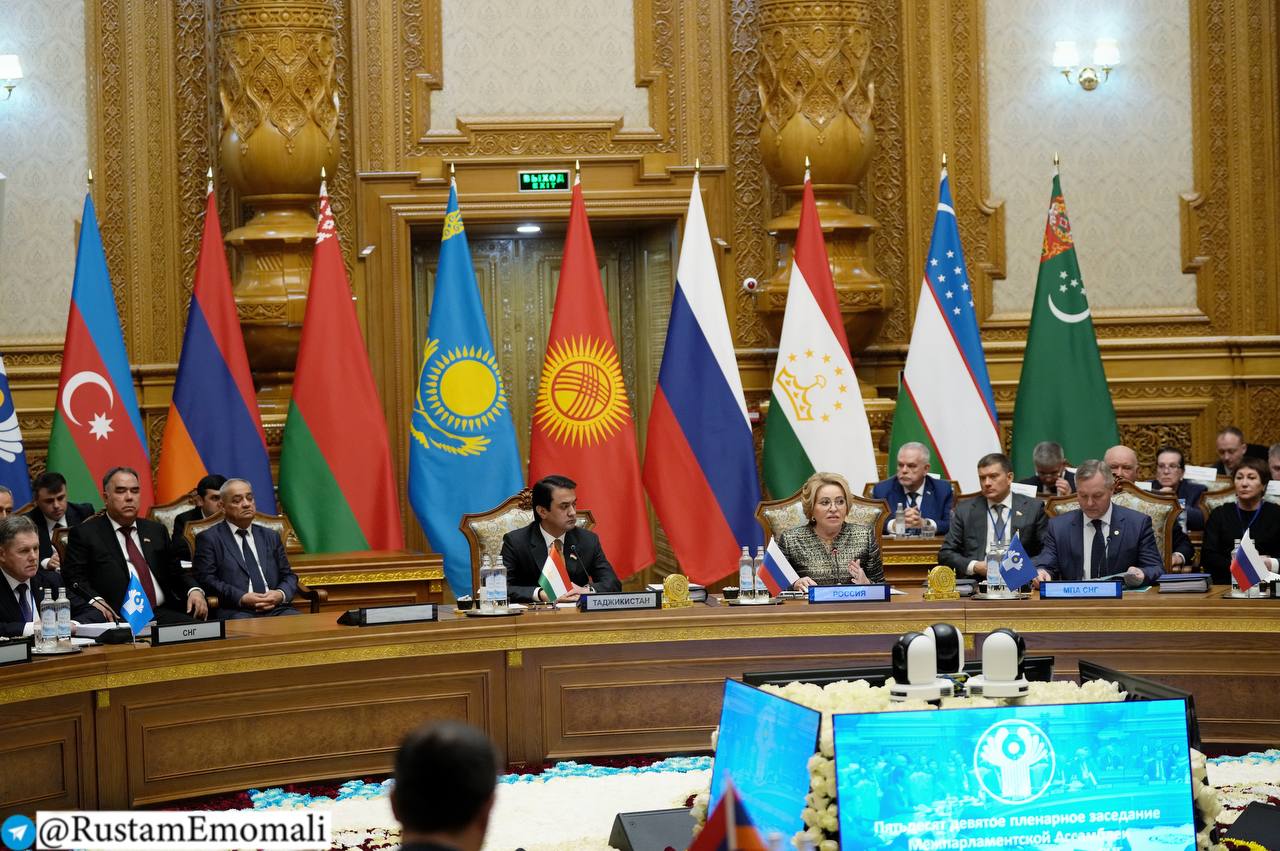The 59th plenary session of the CIS Interparliamentary Assembly was held in Dushanbe.