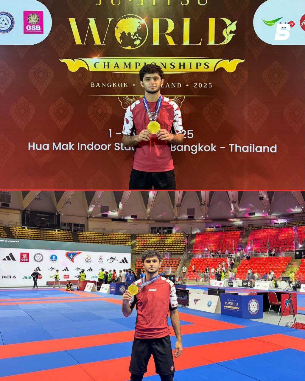 Shakhrom Makhmurodov became a four-time world champion in jiu-jitsu.