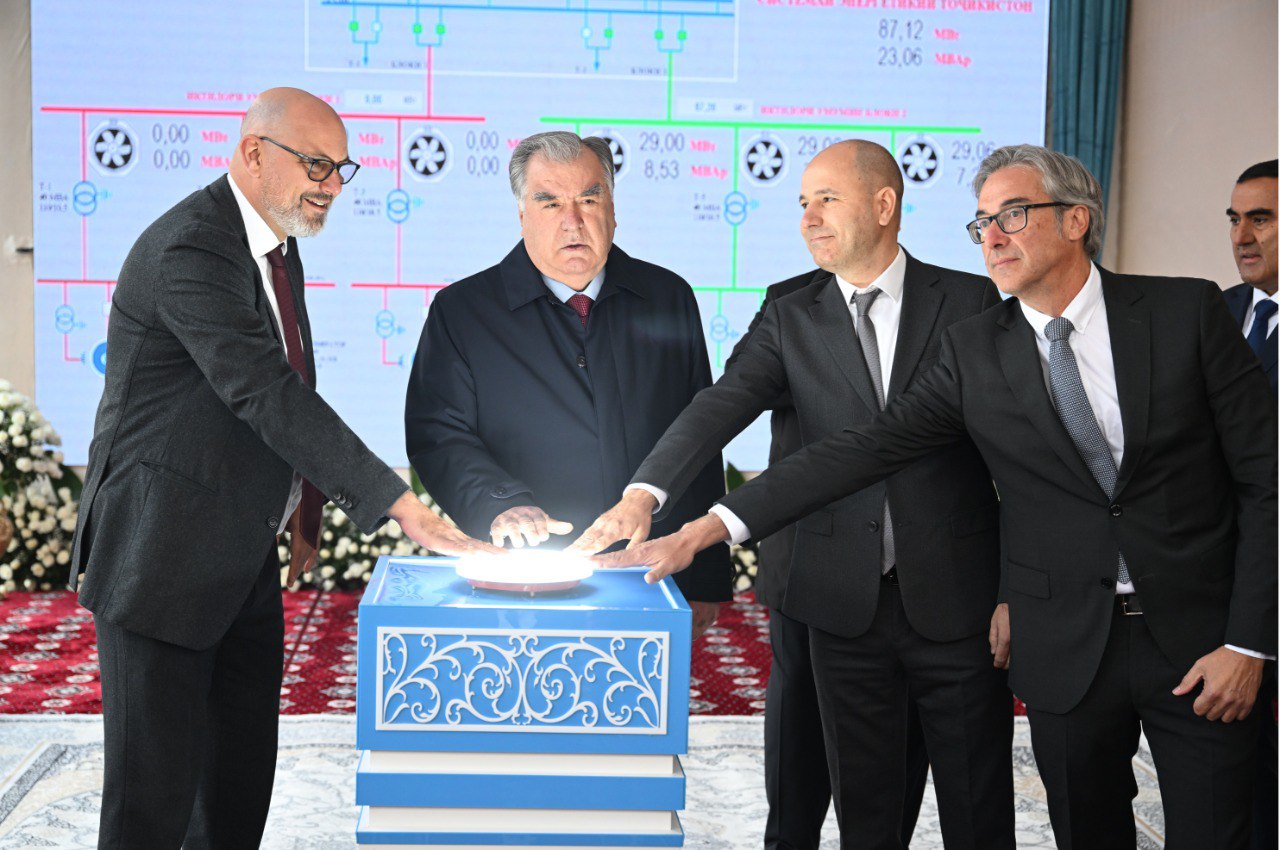 Three modernized hydroelectric units of the Kairakkum hydroelectric power station were commissioned in Guliston.