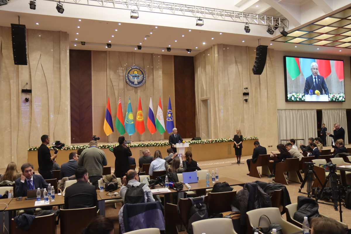 The CSTO Secretary General summarized the Organization's activities and reported on the results of the Collective Security Council meeting.