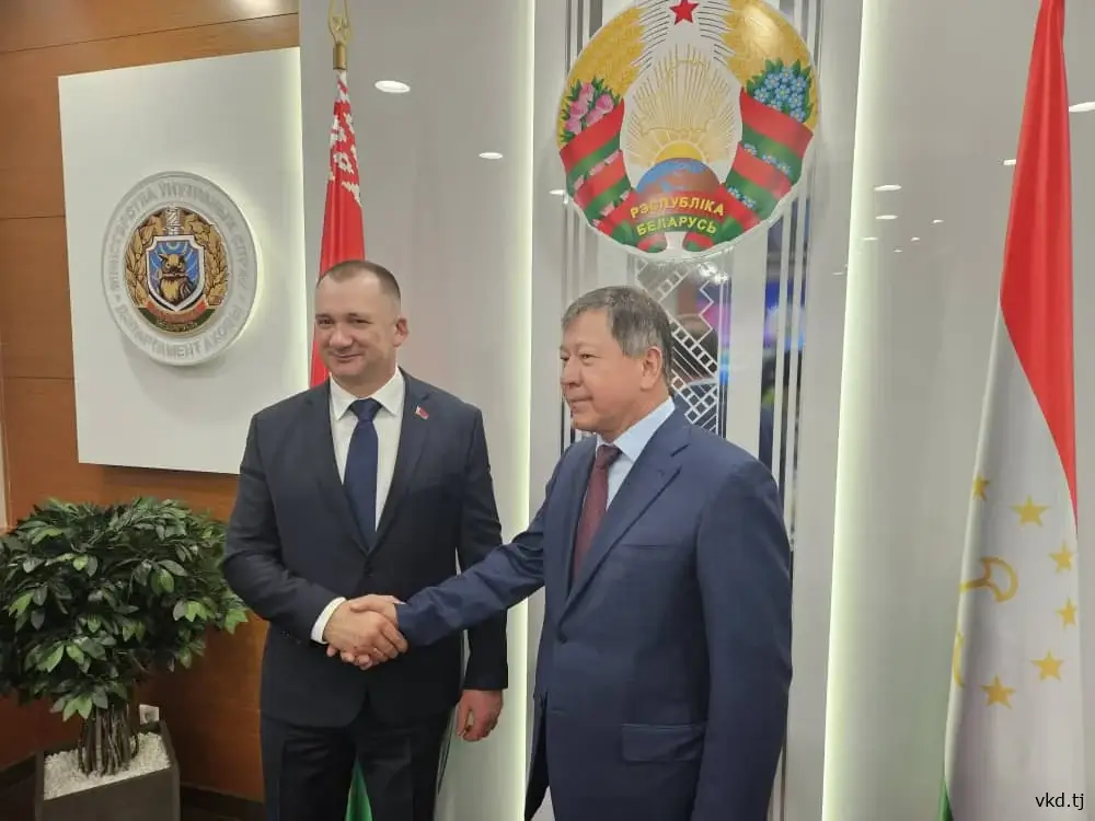 The heads of the Interior Ministries of Tajikistan and Belarus discussed expanding cooperation in Minsk.