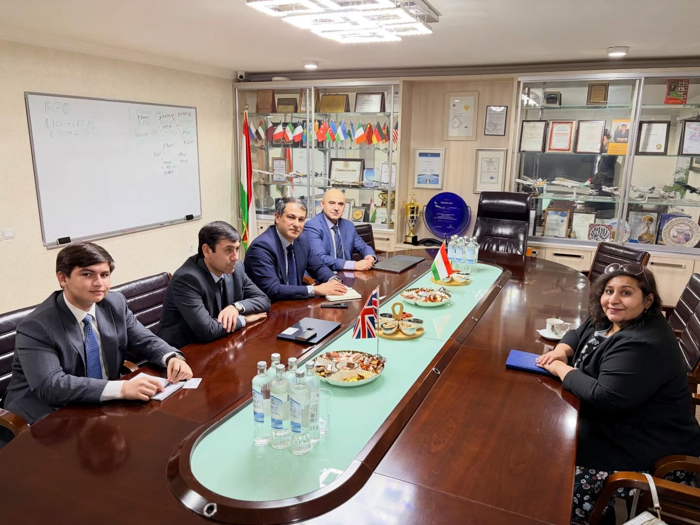 Somon Air discussed the possibility of a direct Dushanbe-London flight with the British Embassy.