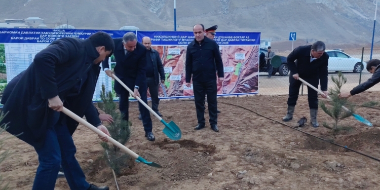 More than 1,000 trees have been planted in the Khatlon region as part of the state greening program.