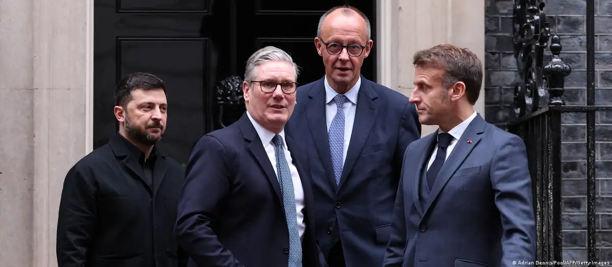 The leaders of France, Germany, and the United Kingdom discussed the situation in Ukraine with Donald Trump.