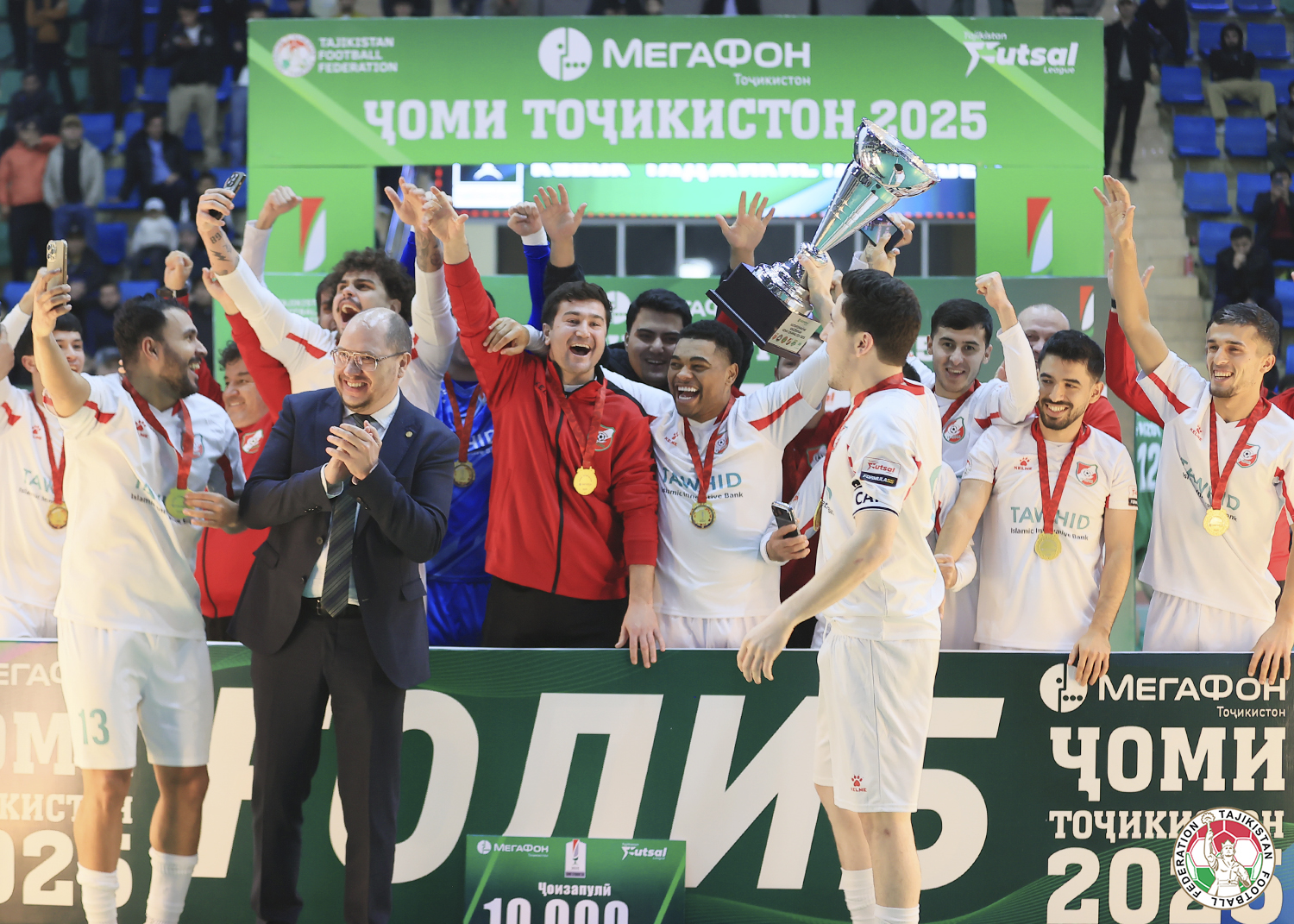 The Sipar team from Khujand won the Tajikistan Futsal Cup.