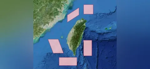The PLA's Eastern Combat Command is conducting exercises around Taiwan on Monday.