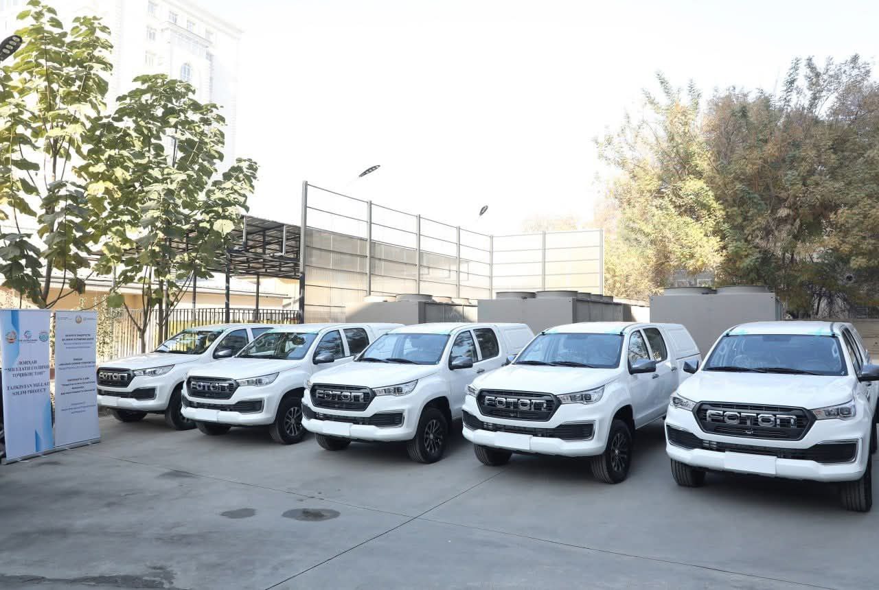 Tajikistan received five specialized vehicles for sanitary inspection.
