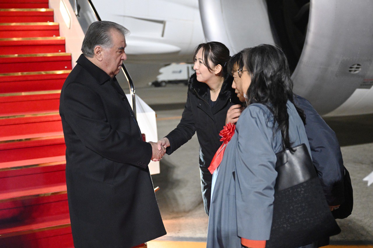 Emomali Rahmon arrived in Japan on an official visit.