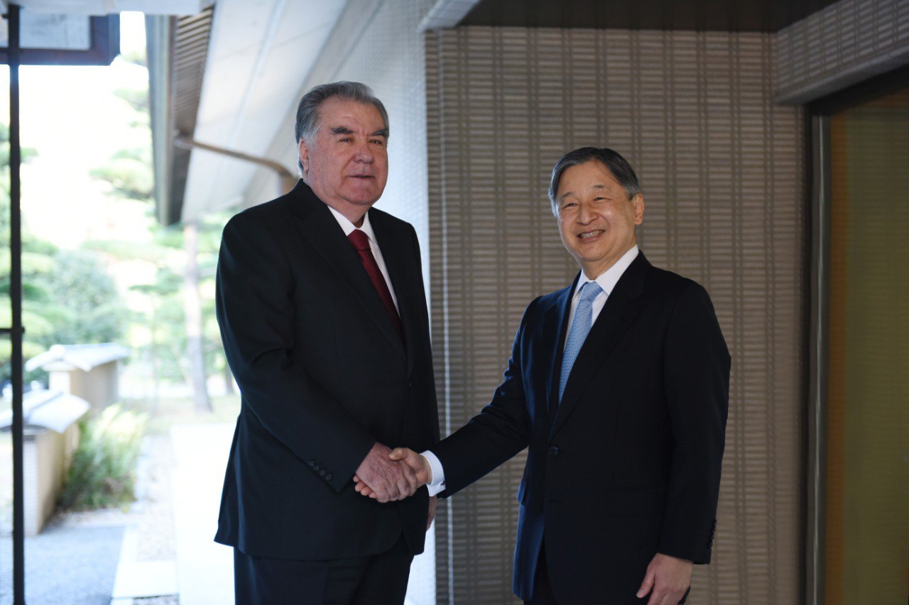 Emomali Rahmon met with Emperor Naruhito of Japan in Tokyo.