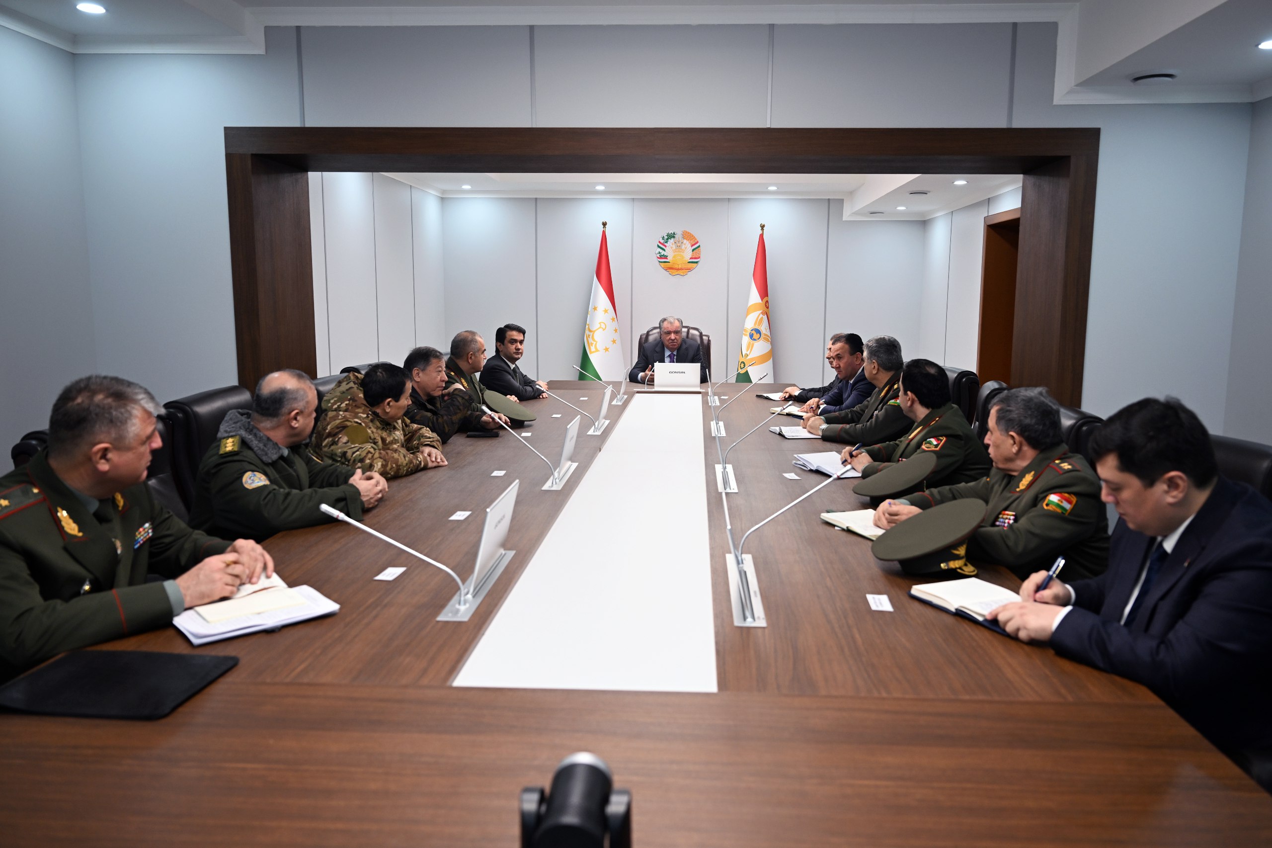 Emomali Rahmon commissioned a tank training ground and border outposts on the border with Afghanistan.