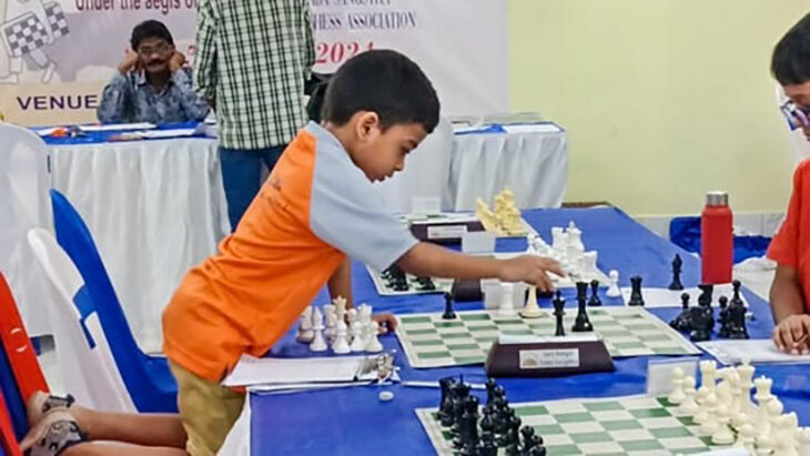 A three-year-old Indian has become the youngest chess player in history with a FIDE rating.