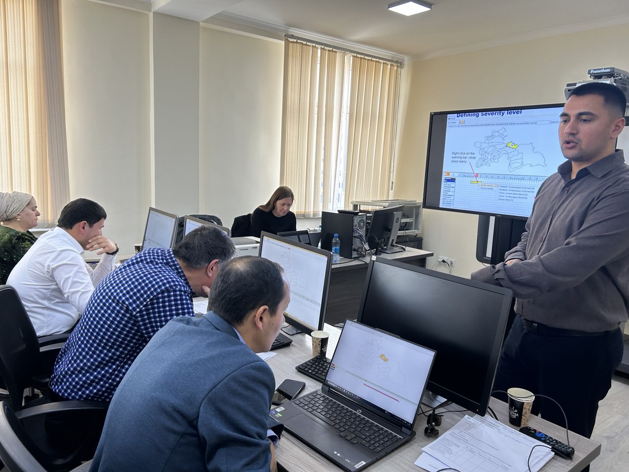 A seminar on the implementation of the Smartmet Alert warning system was held in Tajikistan.