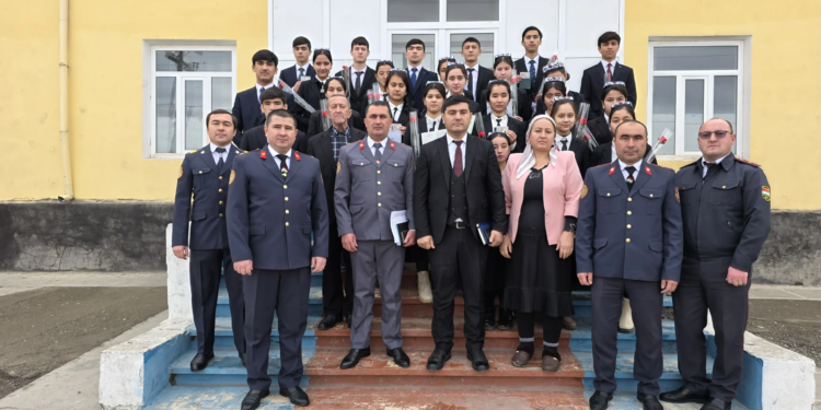 Students in the city of Isfara were ceremoniously presented with passports