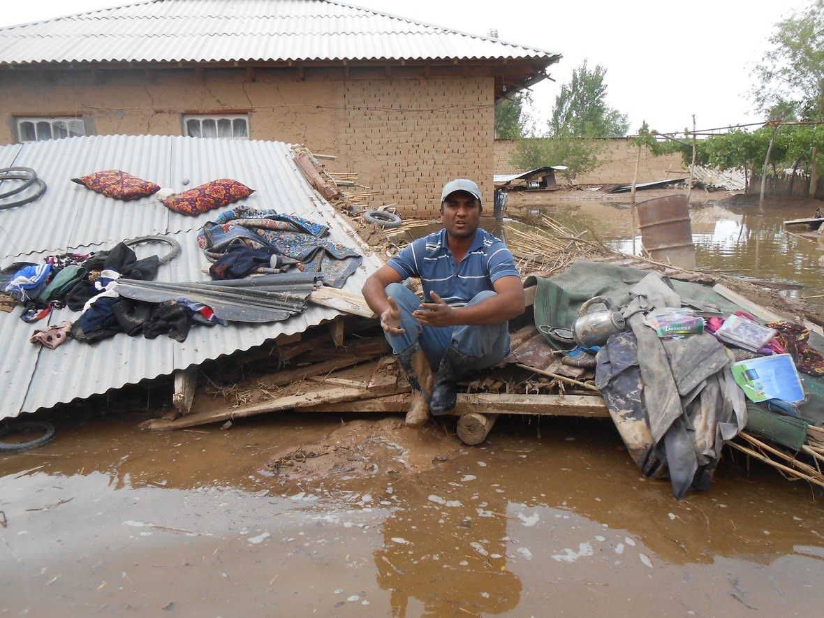 Hundreds of families in Tajikistan have been relocated from dangerous areas.