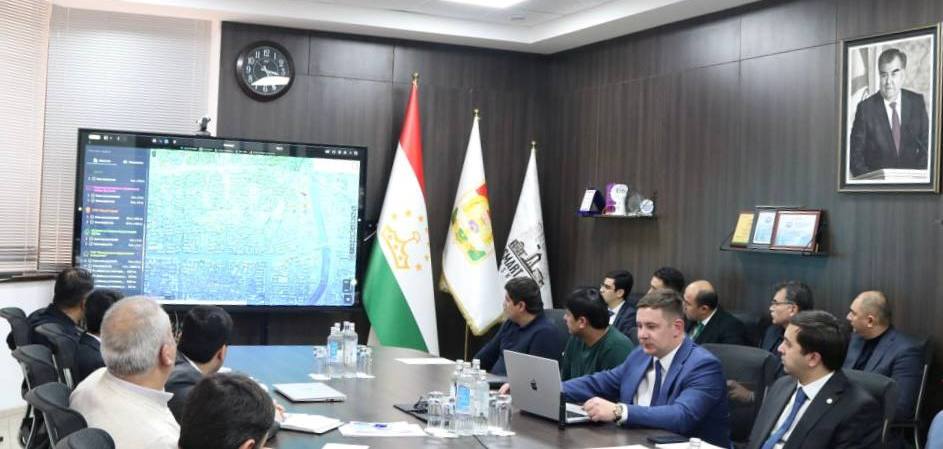 An updated design for the "Electronic City Map" project was unveiled in Dushanbe.