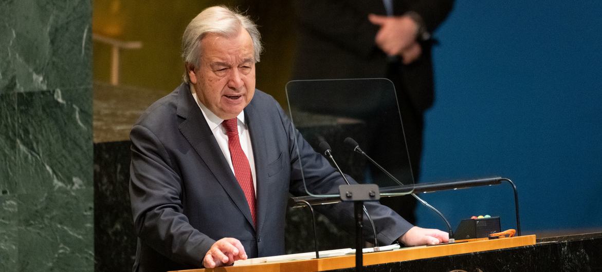 The UN Secretary-General expressed concern over the use of force against protesters in Iran.