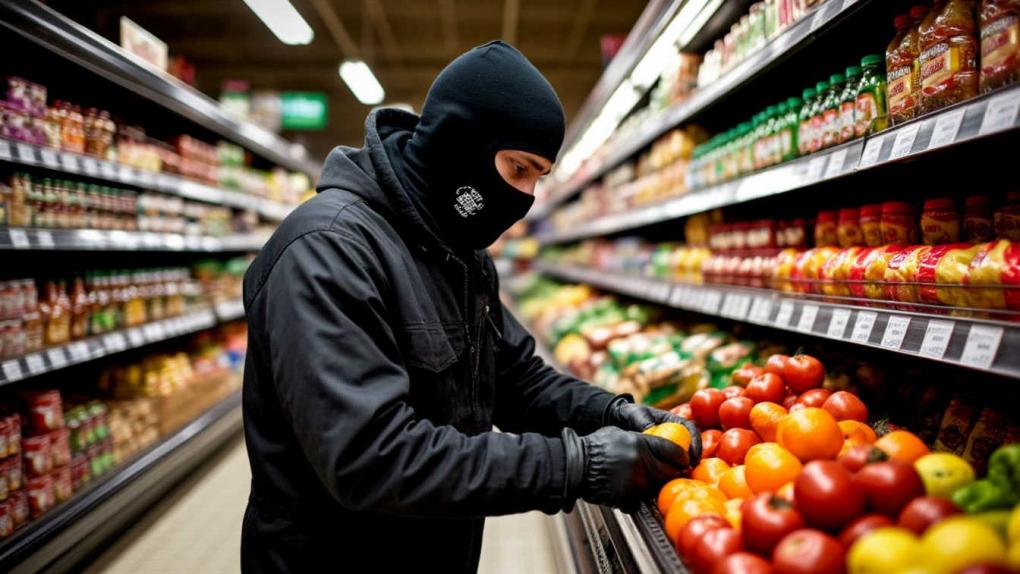 Police have detained suspects in the theft of food and livestock.