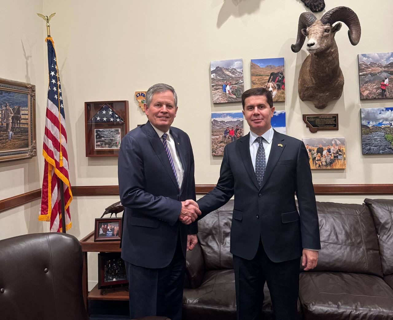 The Tajik Ambassador discussed expanding bilateral cooperation with a US Senator.