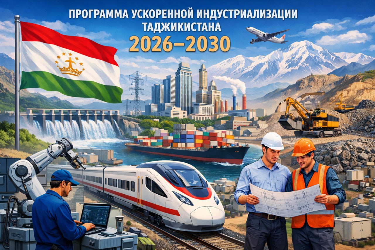 A new Accelerated Industrialization Program for 2026–2030 will be developed in Tajikistan.