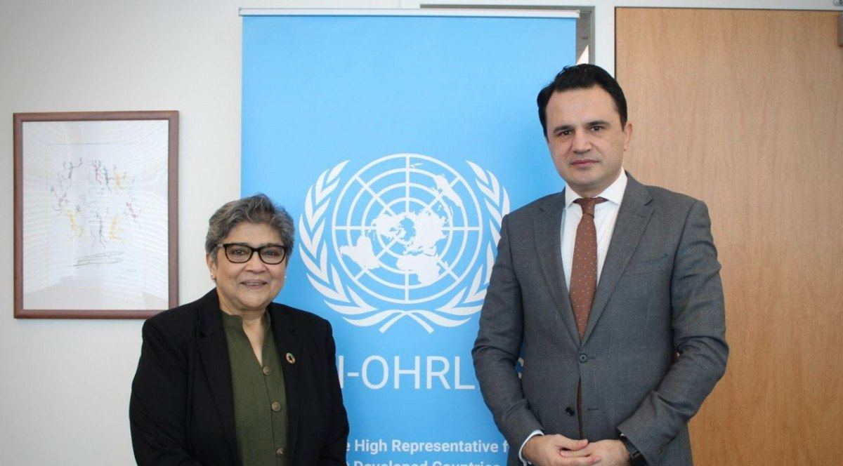 A representative of Tajikistan discussed coordination and initiatives on water resources with the UN Deputy Secretary-General.