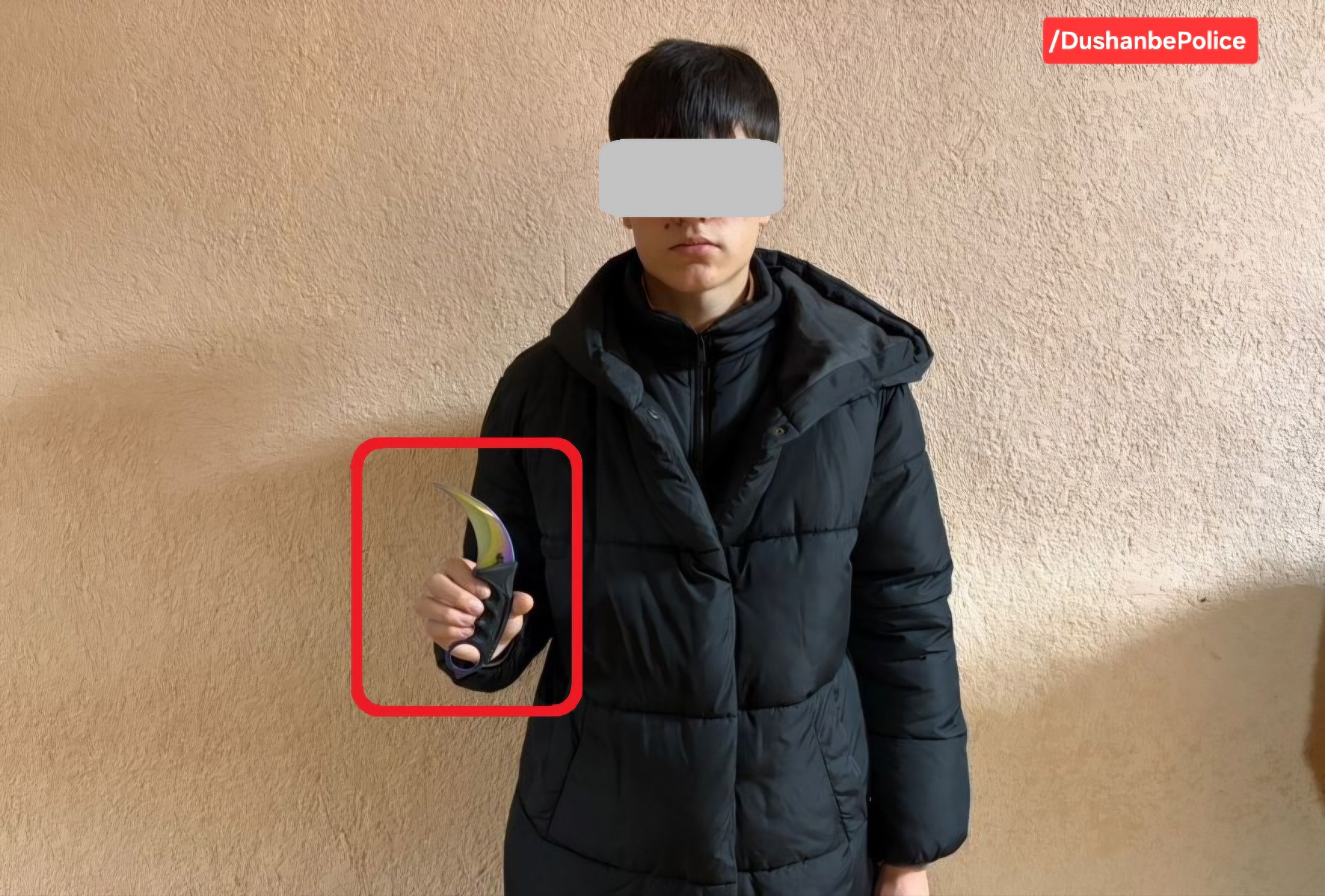 Six minors were detained in Dushanbe with knives during an act of hooliganism.