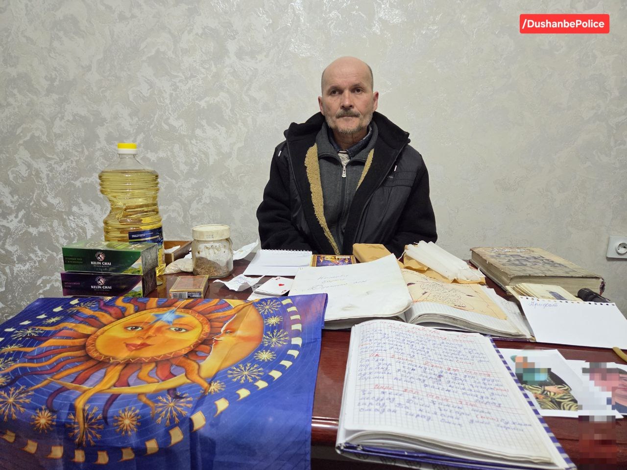 A man has been arrested in Dushanbe for practicing fortune telling and kaldaust.