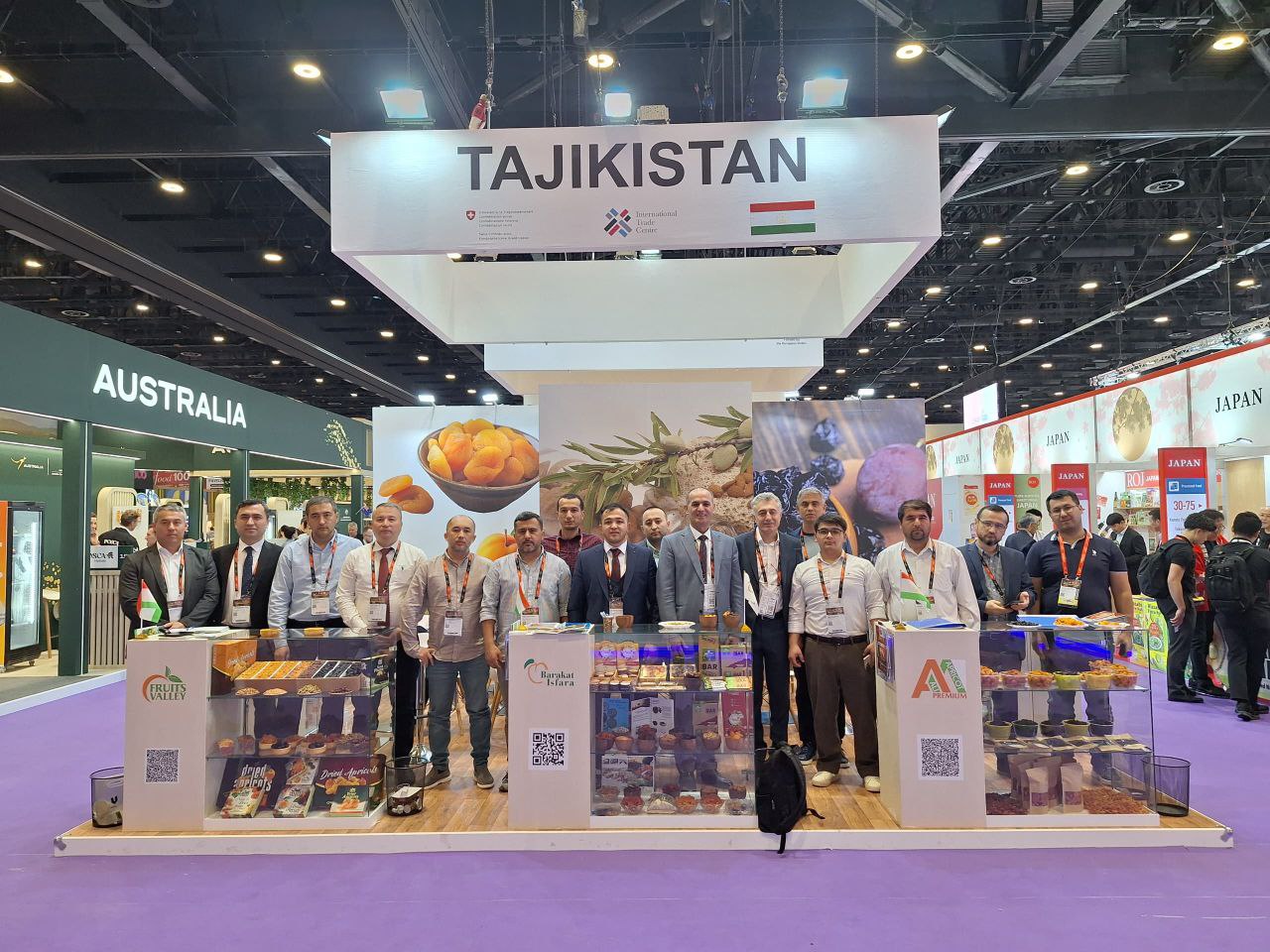 Tajik dried fruits are on display at the largest food exhibition in Dubai.