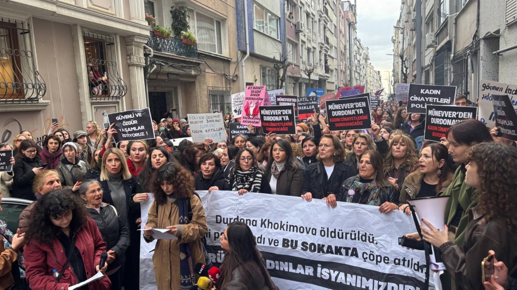 Protests took place in Istanbul and Ankara following the murder of an Uzbek citizen.