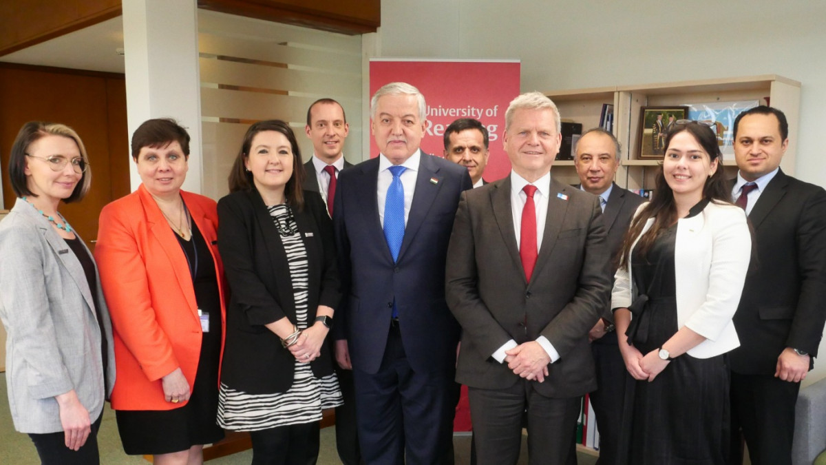 A Tajik delegation to the UK visited the University of Reading.