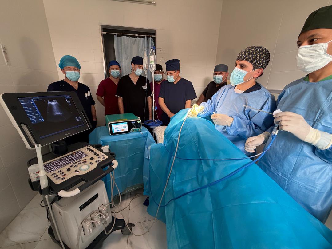 Microwave ablation was used for the first time in Tajikistan to treat liver tumors.