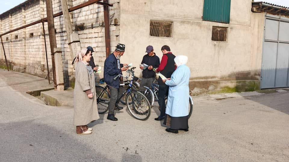 In Hisor, door-to-door visits to monitor patients' health have been intensified.