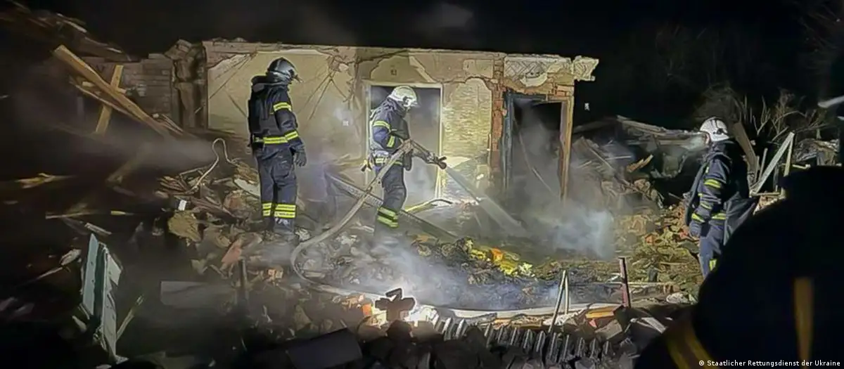 A drone strike in the Kharkiv region killed four people, including three children.