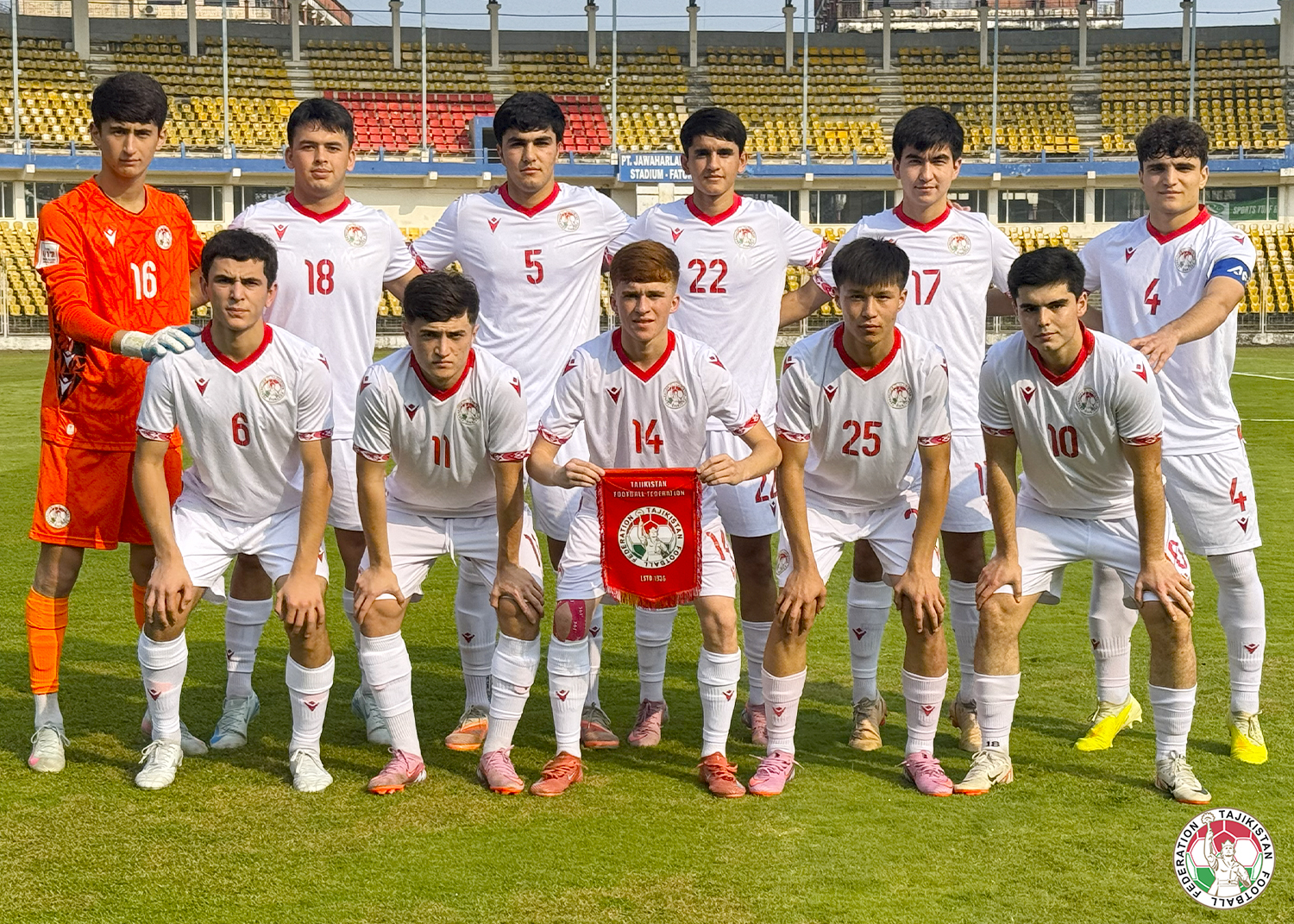The Tajikistan U-17 team played two friendly matches against the Indian team.