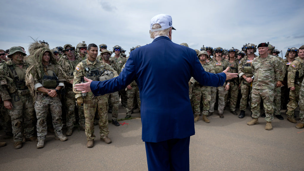 Trump allowed for the possibility of a US ground operation in Iran.