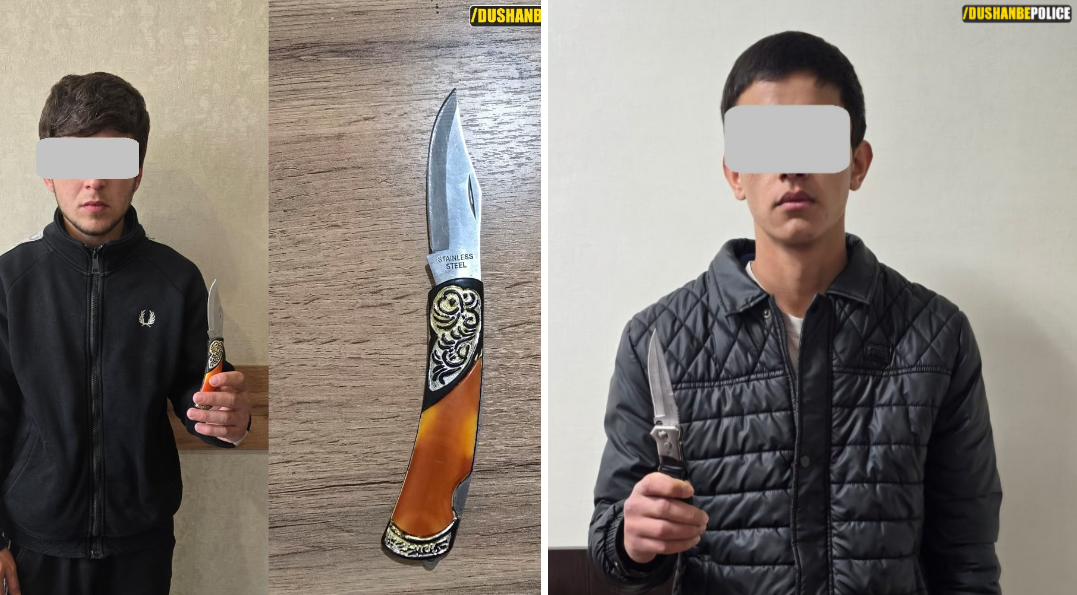 Teenagers with knives detained in Dushanbe