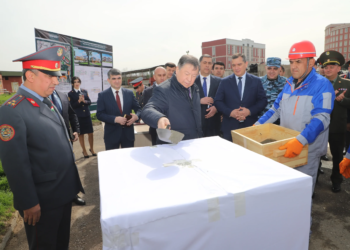 Construction of the Durakhshandagon Lyceum of the Ministry of Internal Affairs of Tajikistan has begun in Dushanbe.