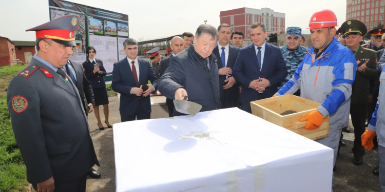 Construction of the Durakhshandagon Lyceum of the Ministry of Internal Affairs of Tajikistan has begun in Dushanbe.