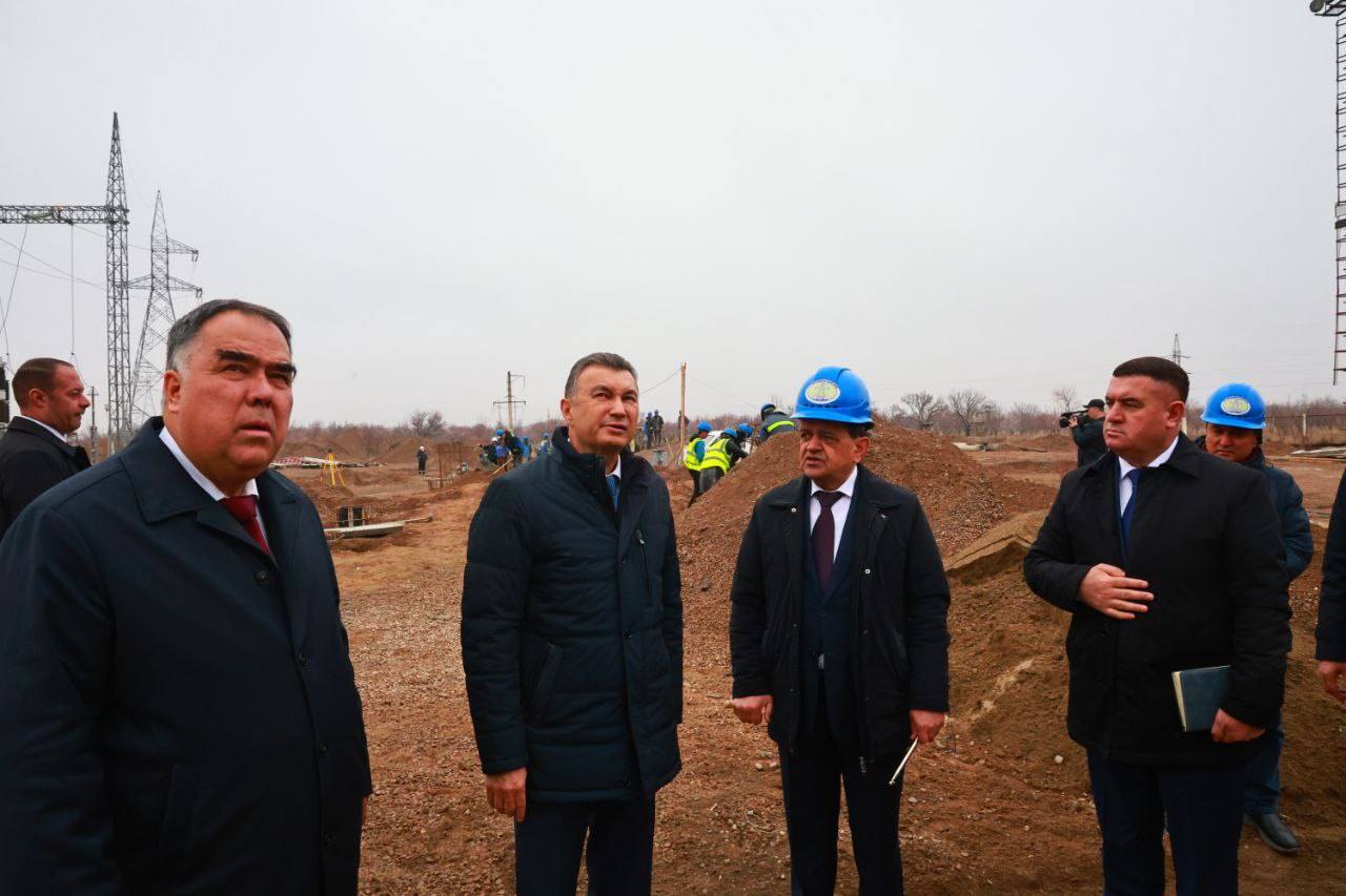 Kokhir Rasulzoda inspected the construction of a solar power plant in the Asht district.