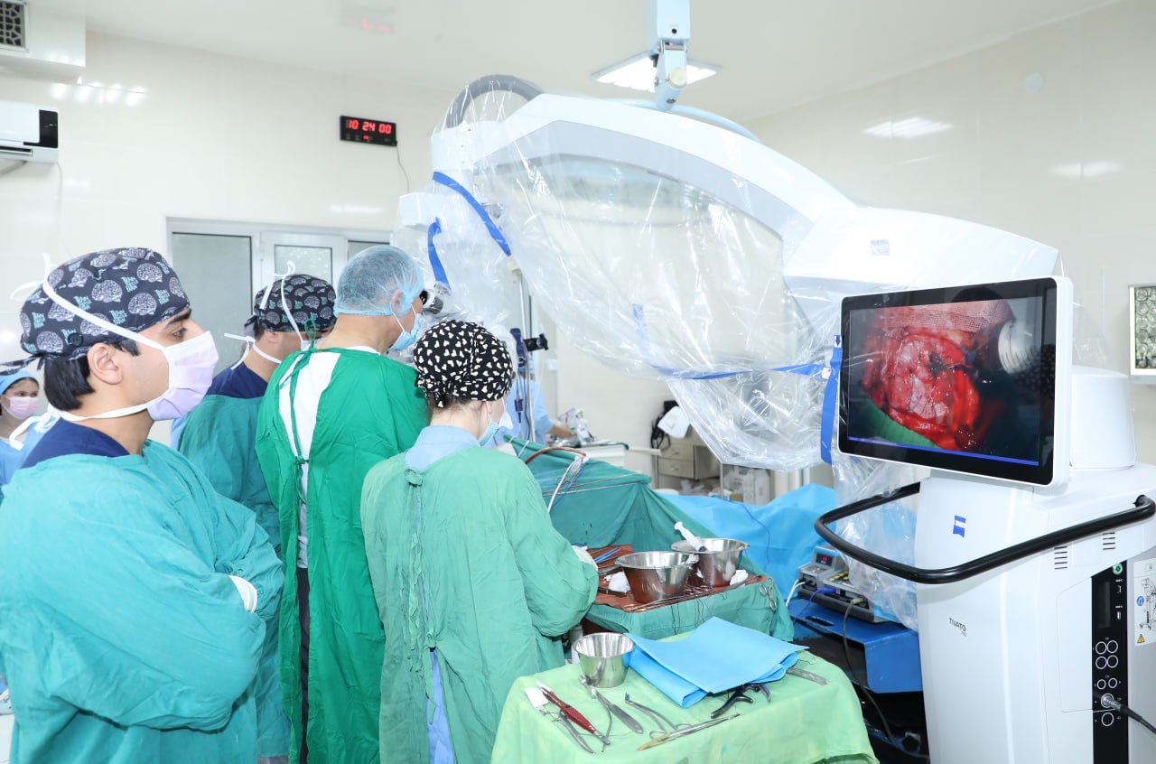 A complex neurosurgical operation was performed for the first time in Tajikistan.