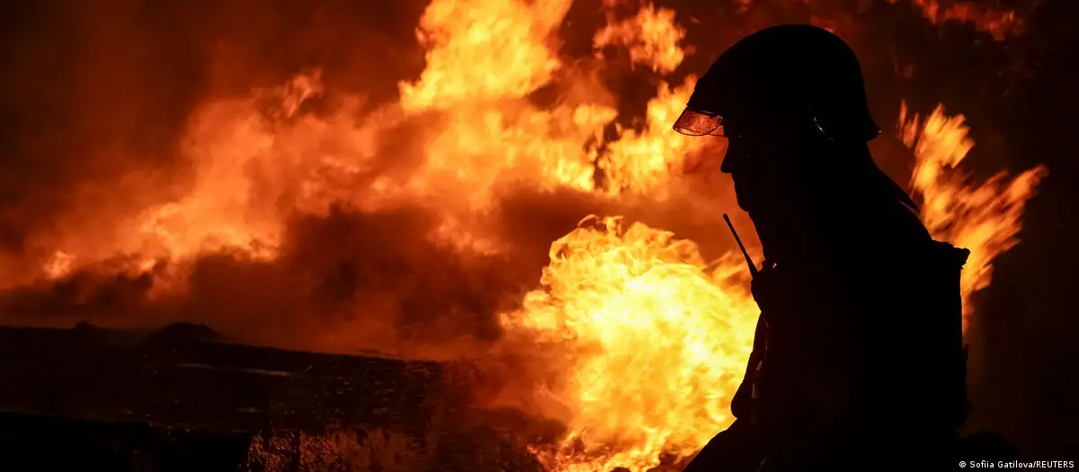 Ukraine reported a massive attack using the Kinzhal missile system and hundreds of drones.