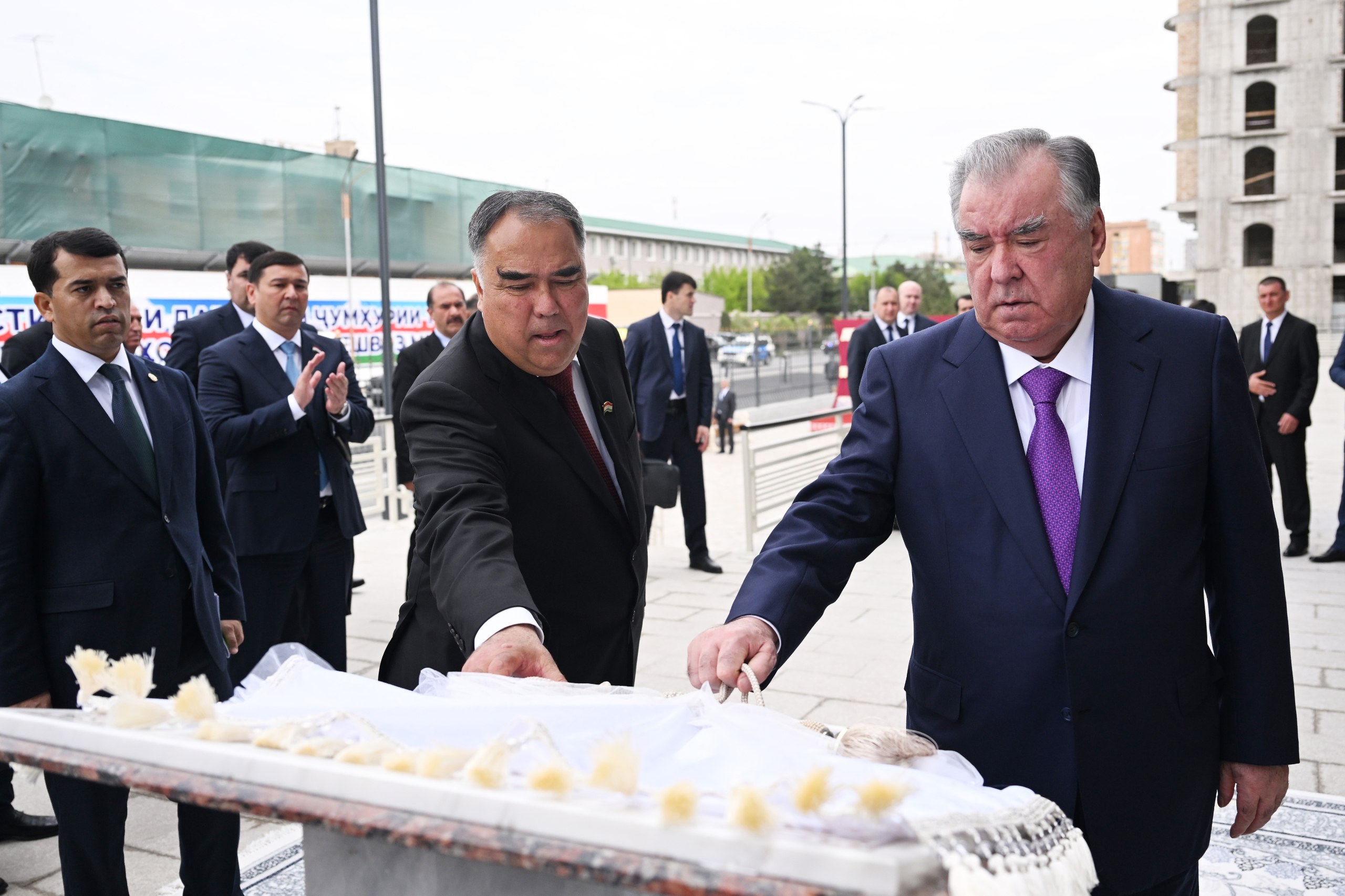 Emomali Rahmon opened the Sughd Arena sports complex in Khujand.