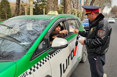 The "Seat Belt – Your Road Safety" campaign took place in Dushanbe.