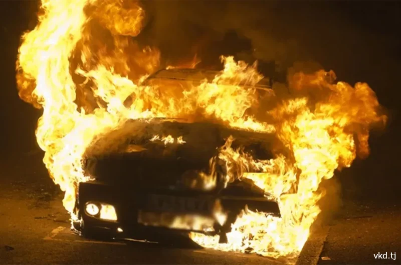 A Devashtich resident was detained on suspicion of setting a car on fire.