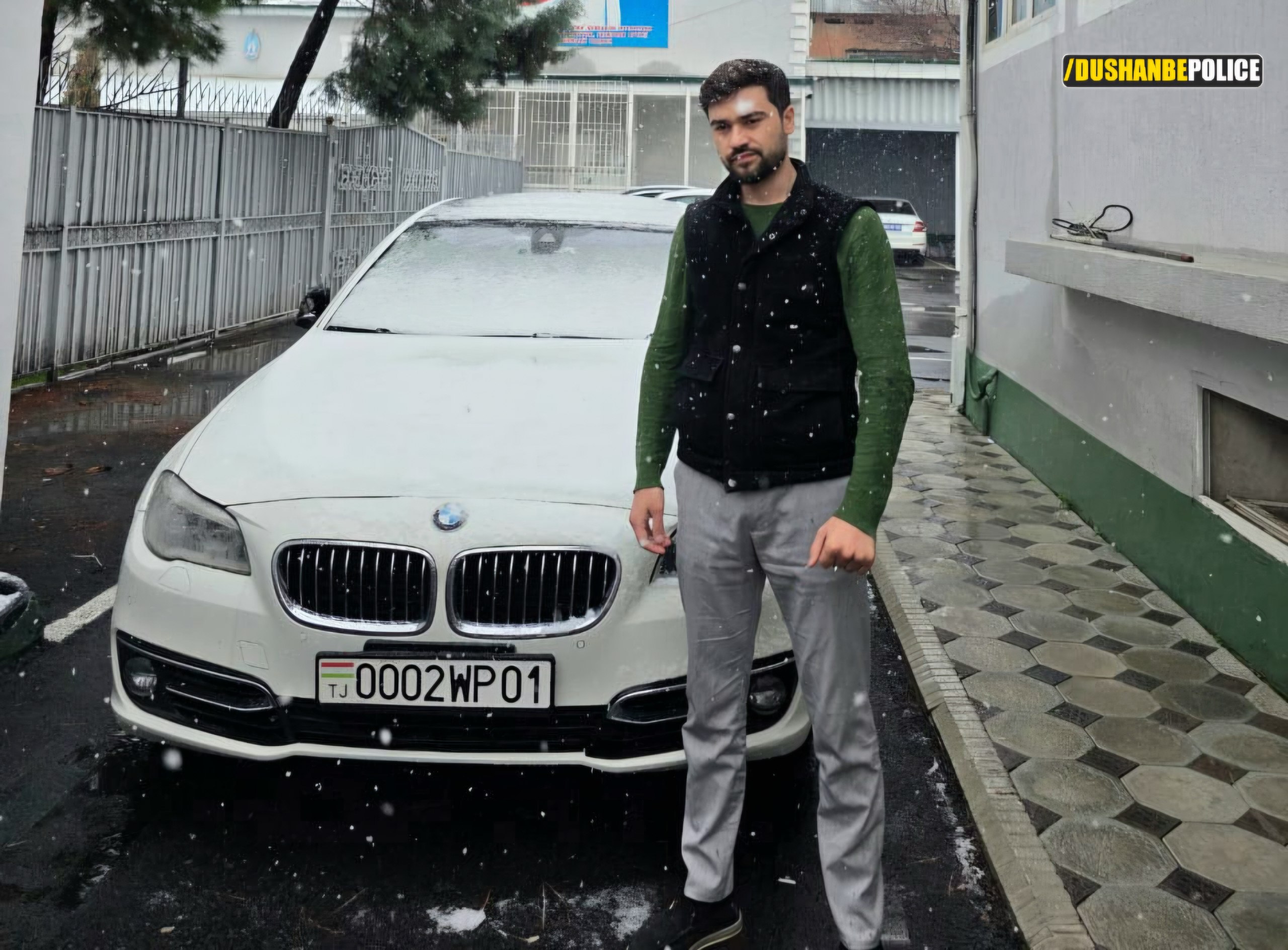 A BMW driver was arrested in Dushanbe for driving under the influence of methamphetamine.
