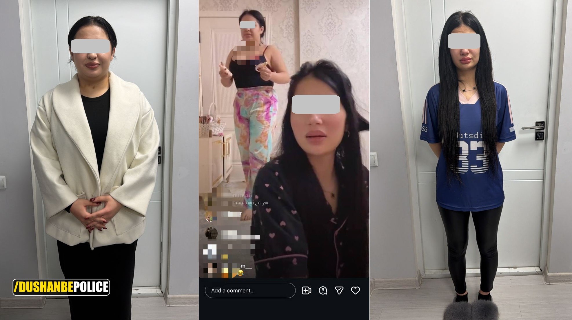 Women arrested in Dushanbe for immoral Instagram live streams