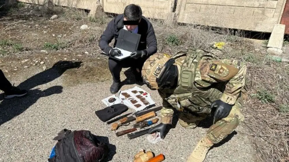 A weapons cache belonging to members of Kolbaev's organized crime group was discovered in Kyrgyzstan.