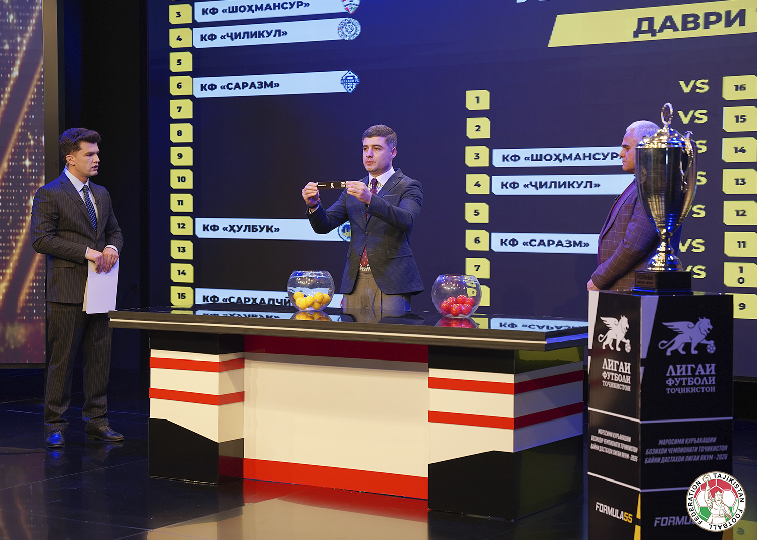 The draw for the 2026 Tajikistan First League calendar took place in Dushanbe.