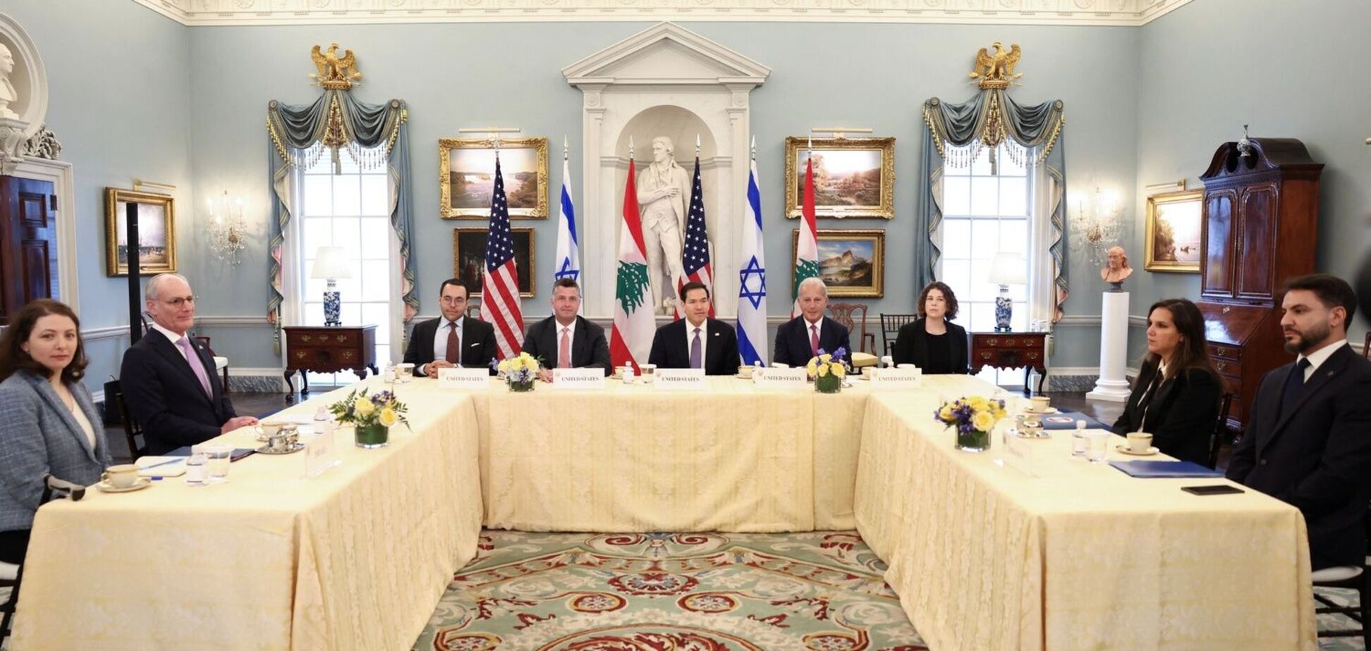 Trump announced a ceasefire between Israel and Hezbollah.