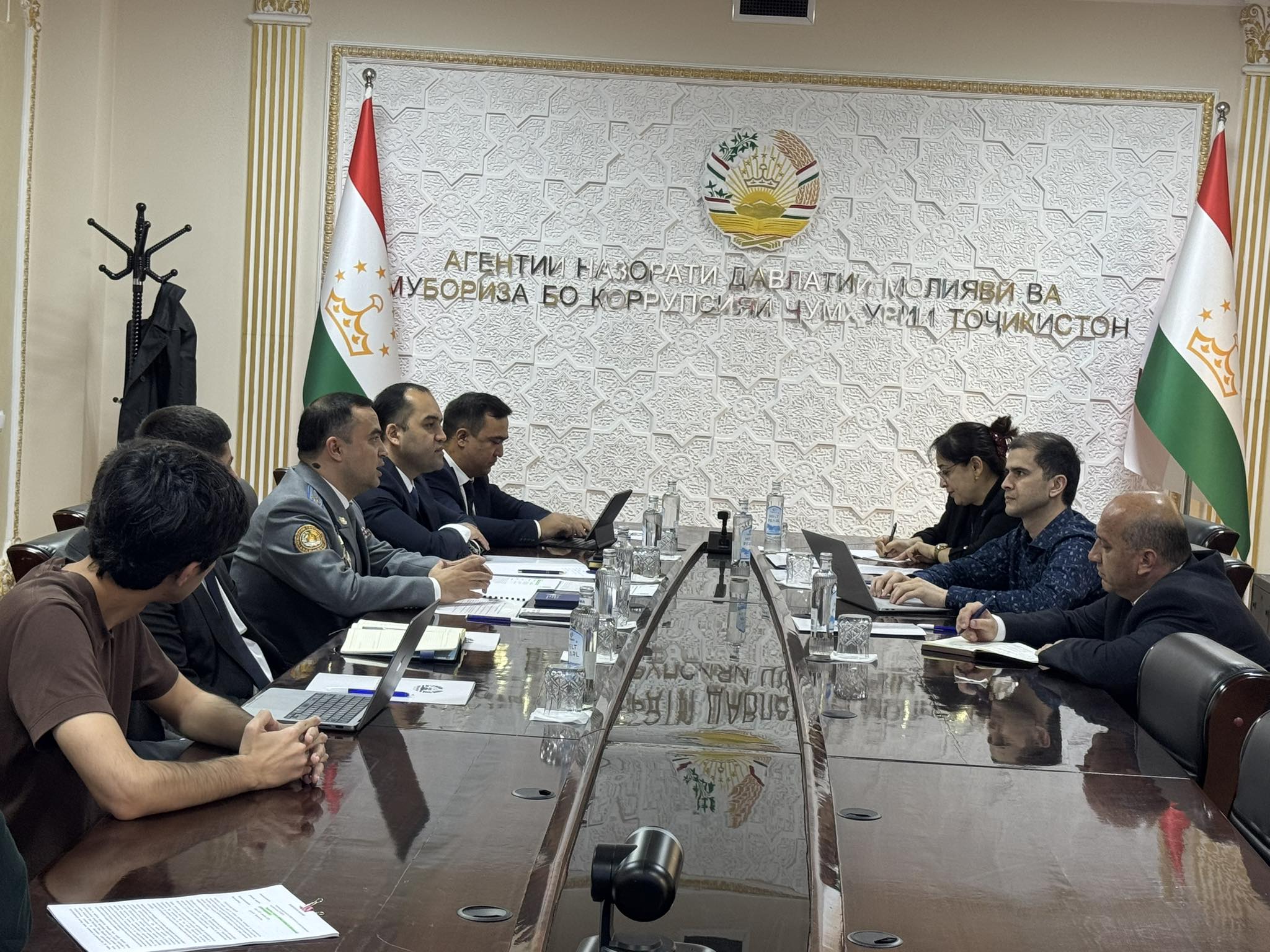 An anti-corruption program was discussed with UNDP in Dushanbe.