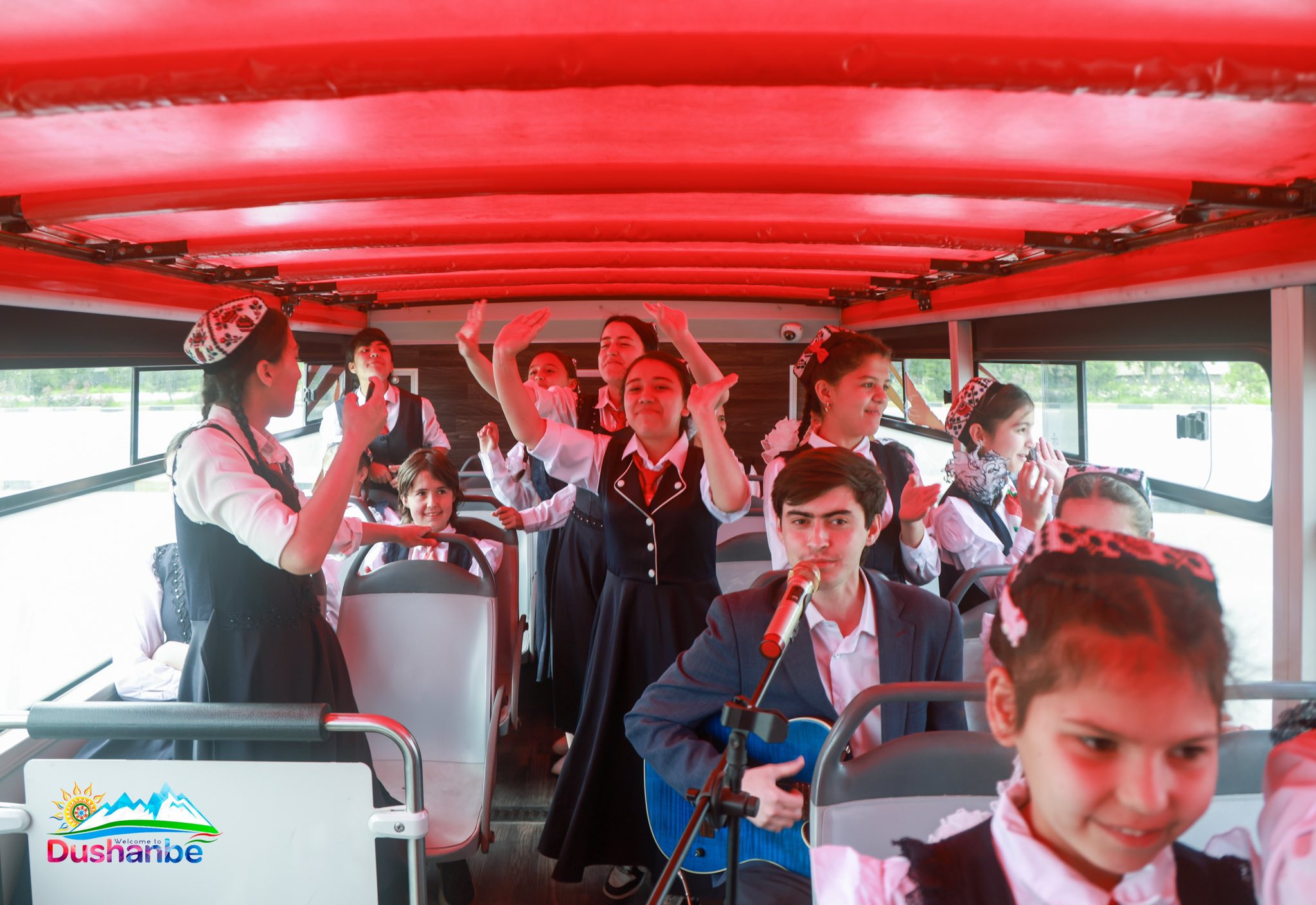 A tour was organized for boarding school students in Dushanbe to mark Capital Day.